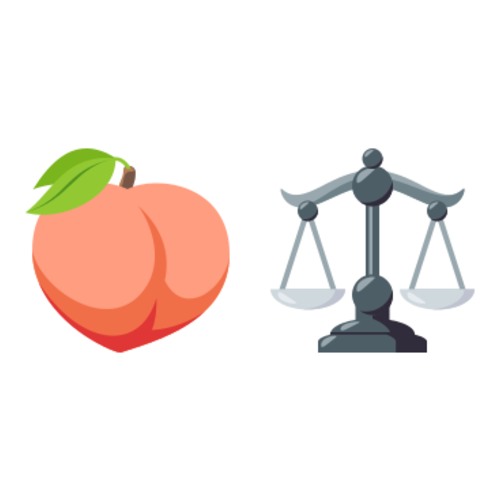 🍑⚖ Emoji Domain EmojiOne rendering